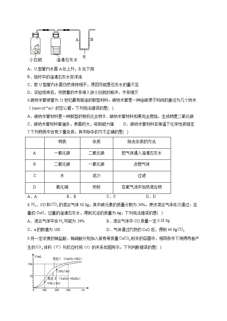 人教版九年级化学上册单元重点知识练习 第六单元 碳和碳的氧化物第2页