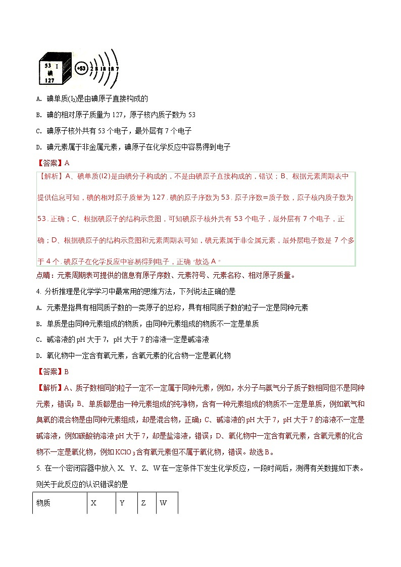 2018年湖北省随州市中考化学试卷(解析版)第2页