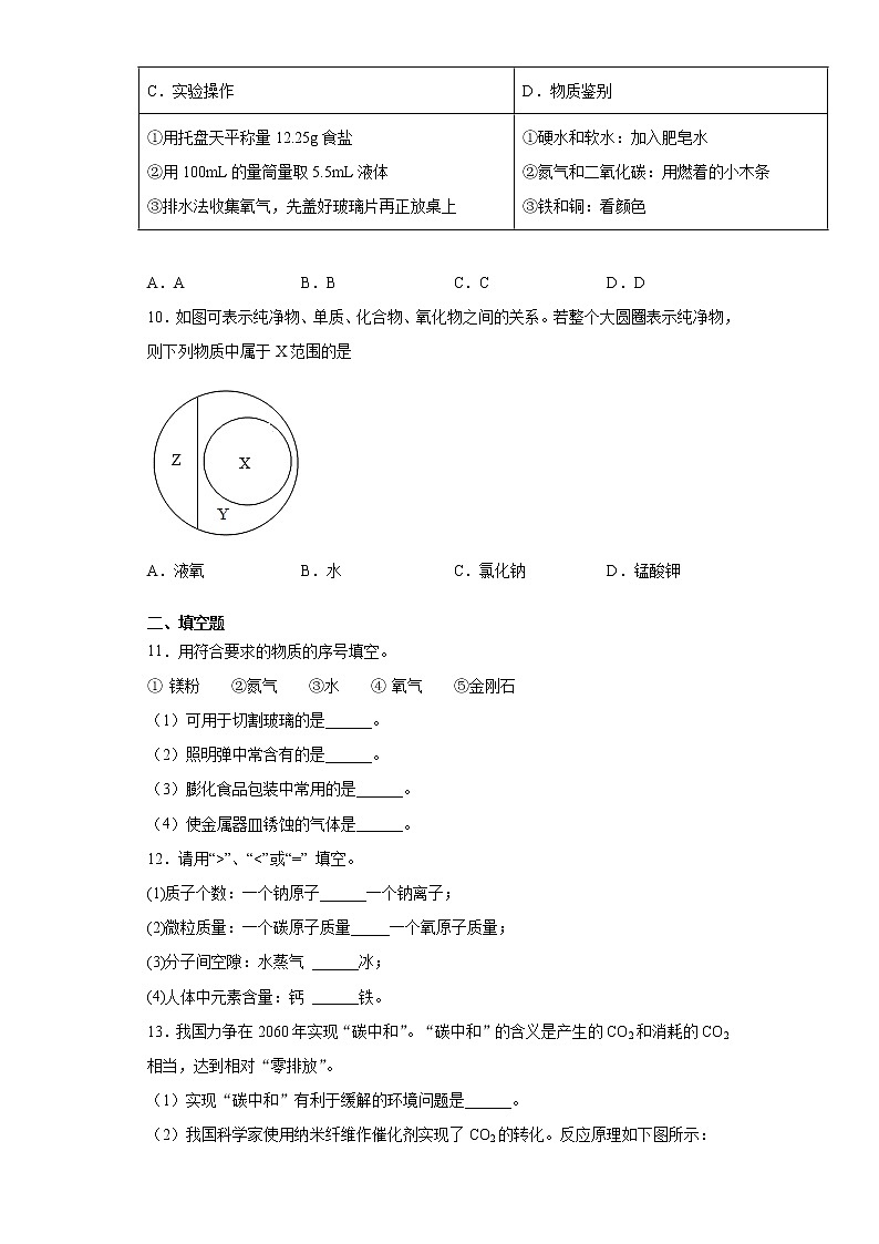 江苏省徐州市丰县2021-2022学年九年级上学期期中化学试题(word版 含答案)03