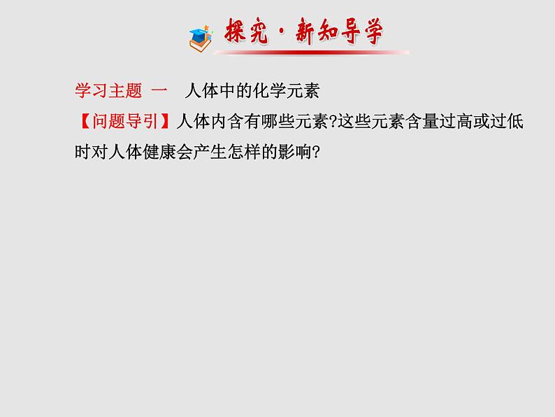 鲁教初中化学九下《第十单元 第2节 化学元素与人体健康》课件PPT第2页