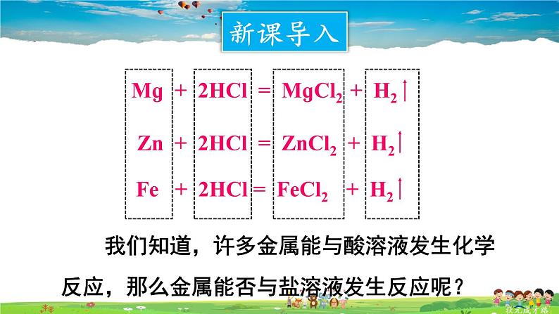 鲁教版化学九年级下册 第九单元 金属 第二节 金属的化学性质 第2课时 金属与盐溶液的反应【课件+素材】02