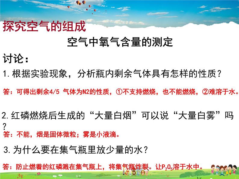 人教版化学九年级上册 2.1 空气【课件】06