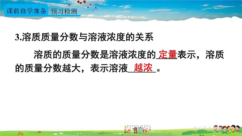 人教版化学九年级下册 第九单元 课题3 溶液的浓度 第1课时 溶质的质量分数【课件+素材】04
