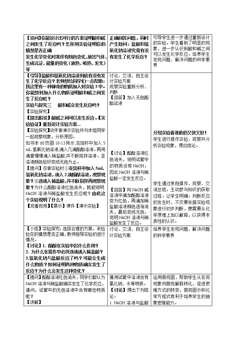 鲁教版(五四制)九年级全一册 2.4 酸碱中和反应(9)(教案)第3页