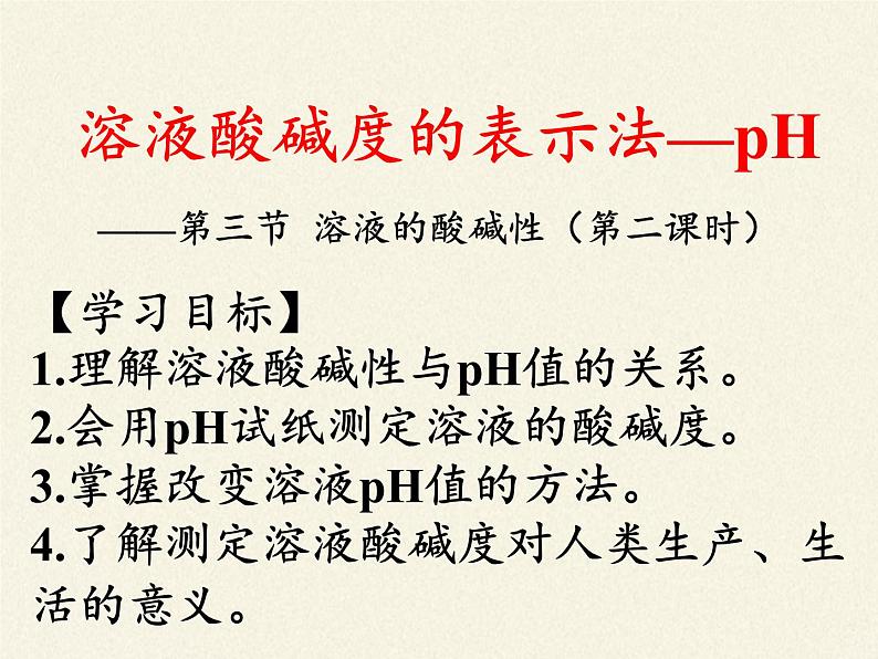鲁教版(五四制)化学九年级全一册 2.3  溶液的酸碱性(课件)第2页