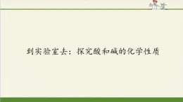 鲁教版（五四制）化学九年级全一册 第二单元 到实验室去：探究酸和碱的化学性质(1)（课件）