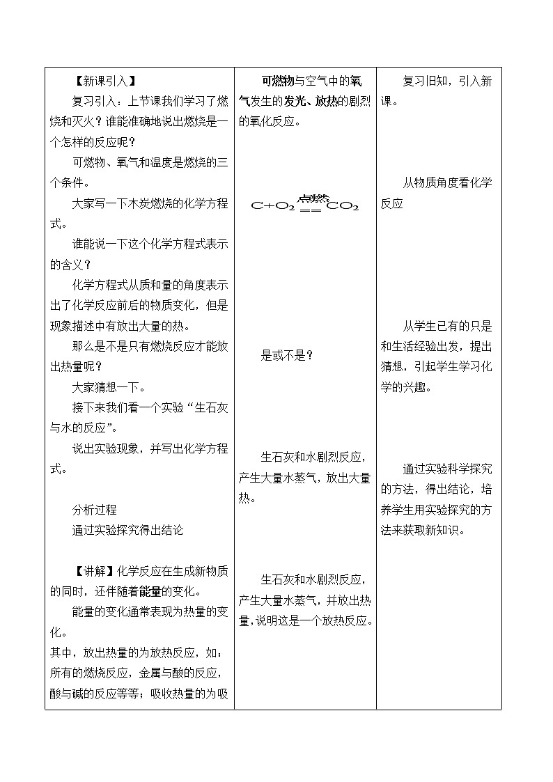 人教版(五四制)八年级全一册化学 第七单元 课题2 燃料的合理利用与开发_(教案)第2页
