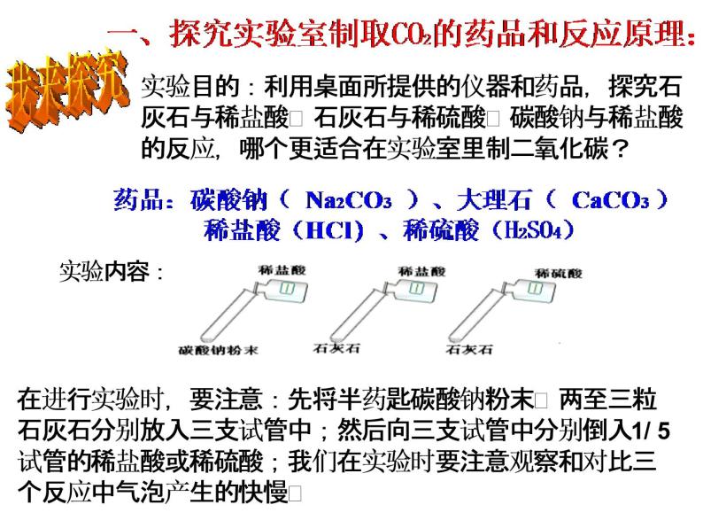 人教版（五四制）八年级全一册化学 第六单元 课题2 二氧化碳制取的研究(1)（课件）02