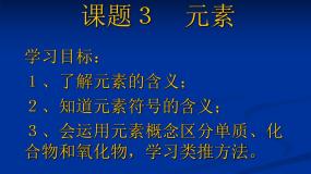 初中化学人教版 (五四制)八年级全册第三单元 物质构成的奥秘课题3 元素图片课件ppt