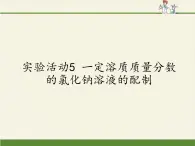 人教版（五四制）九年级全一册化学 实验活动2 一定溶质质量分数的氯化钠溶液的配制 (2)（课件）