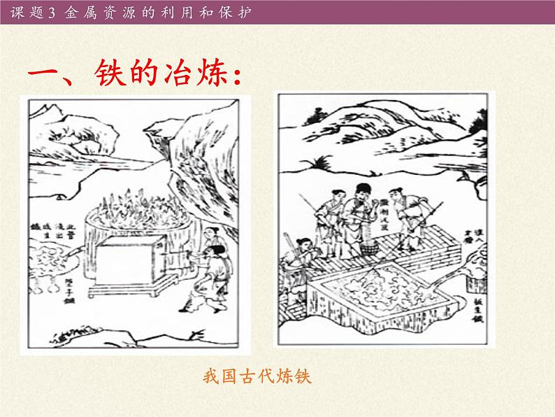 人教版(五四制)九年级全一册化学 第一单元 课题3 金属资源的利用和保护(课件)08