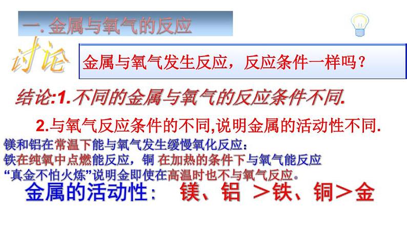 人教版(五四制)九年级全一册化学 第一单元 课题2 金属的化学性质 (3)(课件)第5页