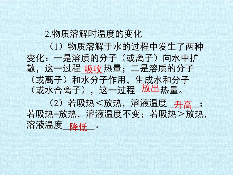 鲁教版(五四制)化学九年级全一册 第一单元 溶液 复习(课件)第4页