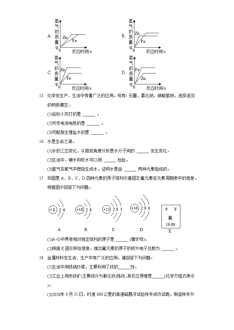 2020-2021學(xué)年河南省周口市鹿邑縣九年級（上）期末化學(xué)試卷第3頁