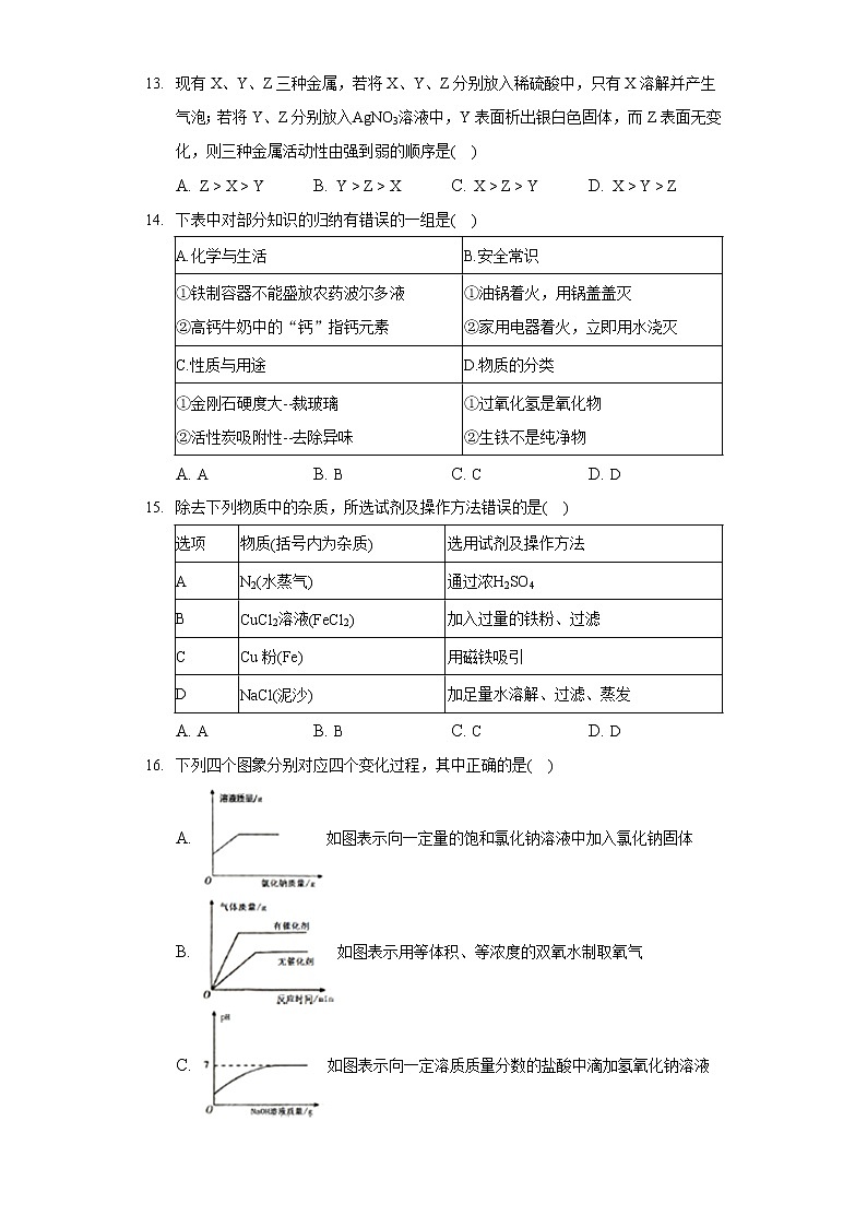 2020-2021学年山东省聊城市冠县九年级(上)期末化学试卷第3页