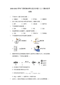 2020-2021学年广西河池市环江县九年级(上)期末化学试卷