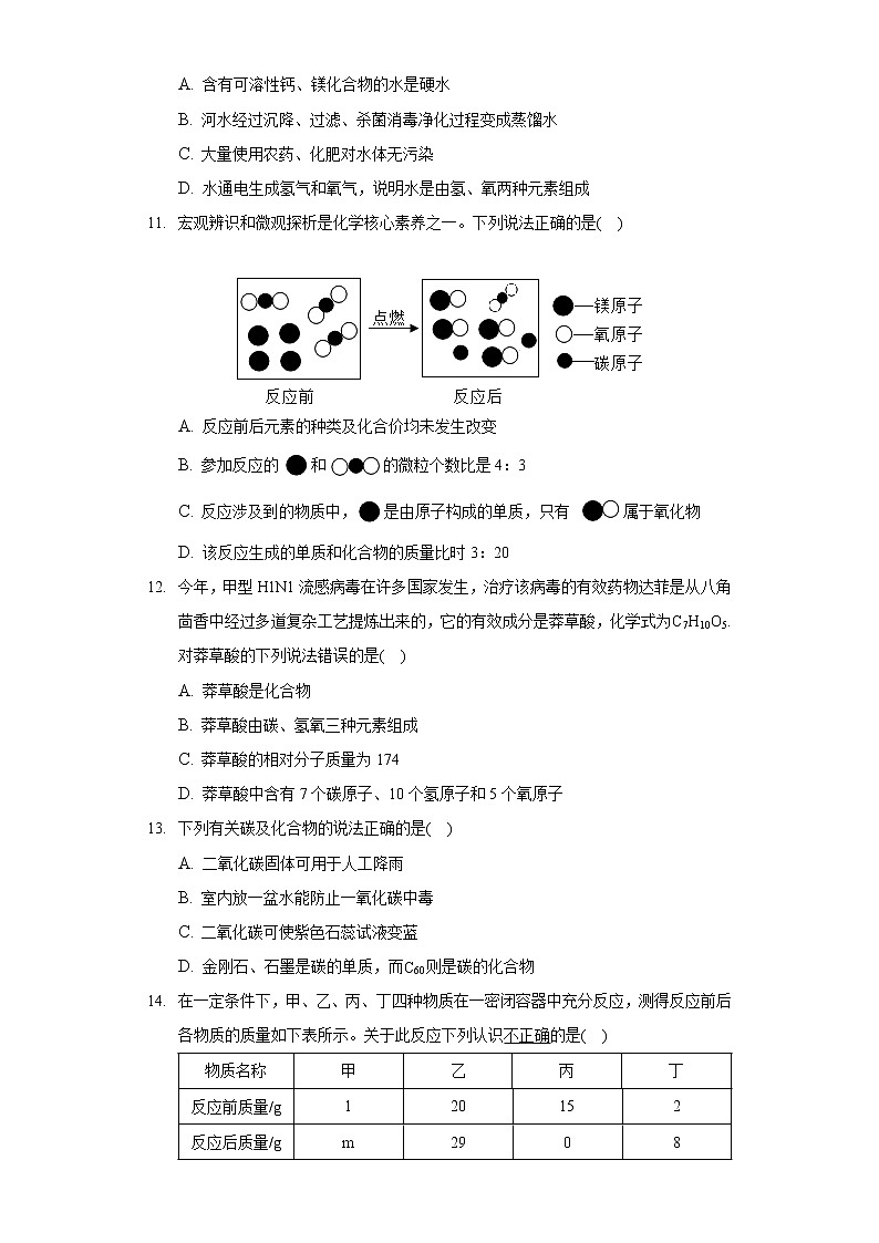 2020-2021学年内蒙古通辽市霍林郭勒市初中联盟校九年级(上)期末化学试卷第3页