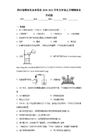 四川省攀枝花市米易县2020-2021学年九年级上学期期末化学试题（word版 含答案）