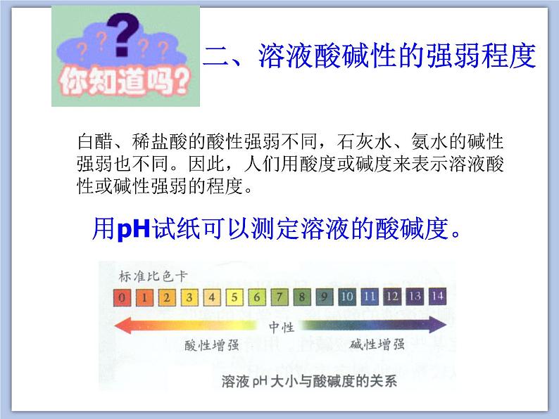 沪教版化学九年级下册 第7章 应用广泛的酸、碱、盐 第1节 溶液的酸碱性(2) 课件06