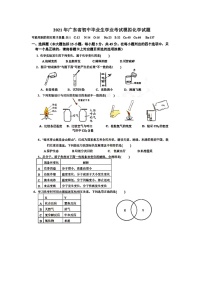 2021年广东省初中毕业生学业考试模拟化学试题（图片版无答案）