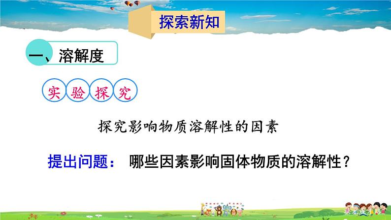 第八单元 海水中的化学 第二节 海水“晒盐” 第2课时 溶解度第3页