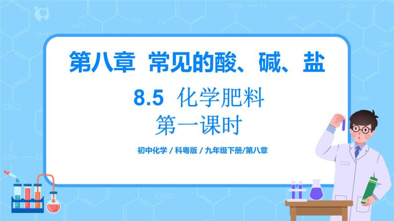 科粤版化学九下 8.5《化学肥料》第一课时  精品课件+教学详案+练习01