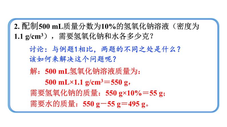 人教版九年级化学下册 9.3.2溶质质量分数的综合计算 课件05