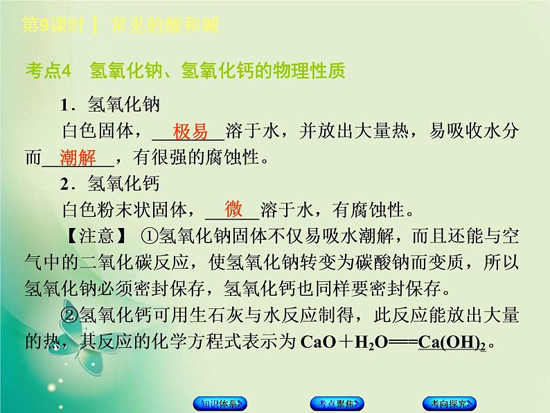 北京专版中考化学基础复习三身边的化学物质第9课时常见的酸和碱课件第7页