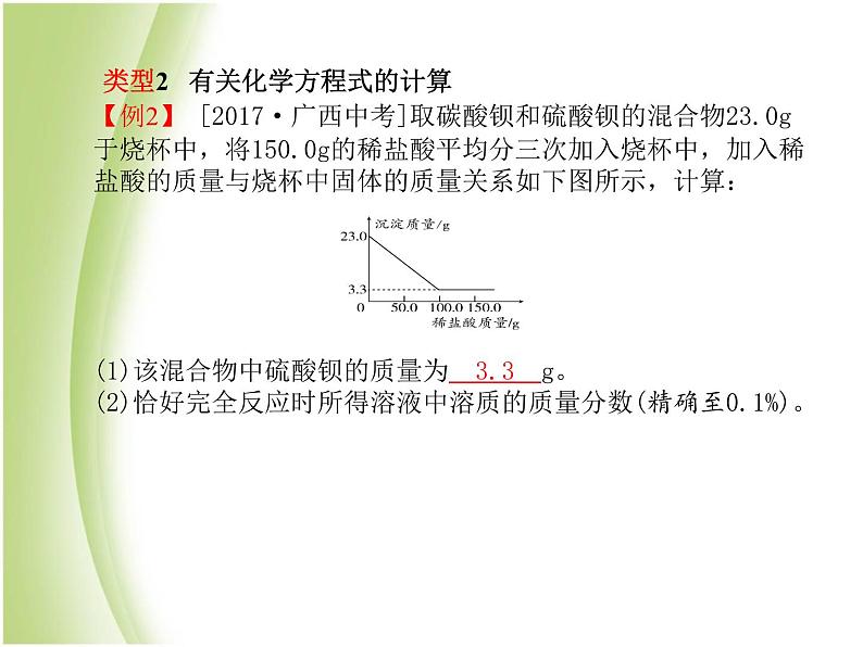 菏泽专版中考化学总复习第二部分专题复习高分保障专题5化学计算课件新人教版第8页