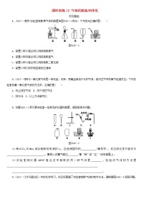 湖南省中考化学复习课时训练18气体的制备和净化练习
