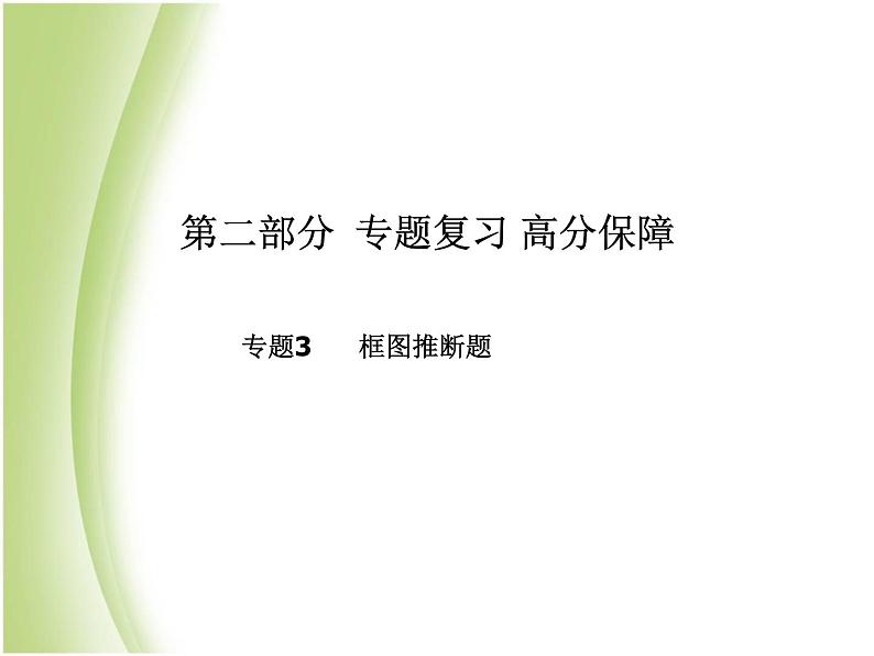 青岛专版中考化学总复习第二部分专题复习高分保障专题3框图推断题课件鲁教版第1页