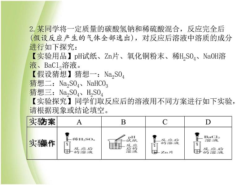 泰安专版中考化学总复习第二部分专题复习高分保障专题4科学探究题课件第8页
