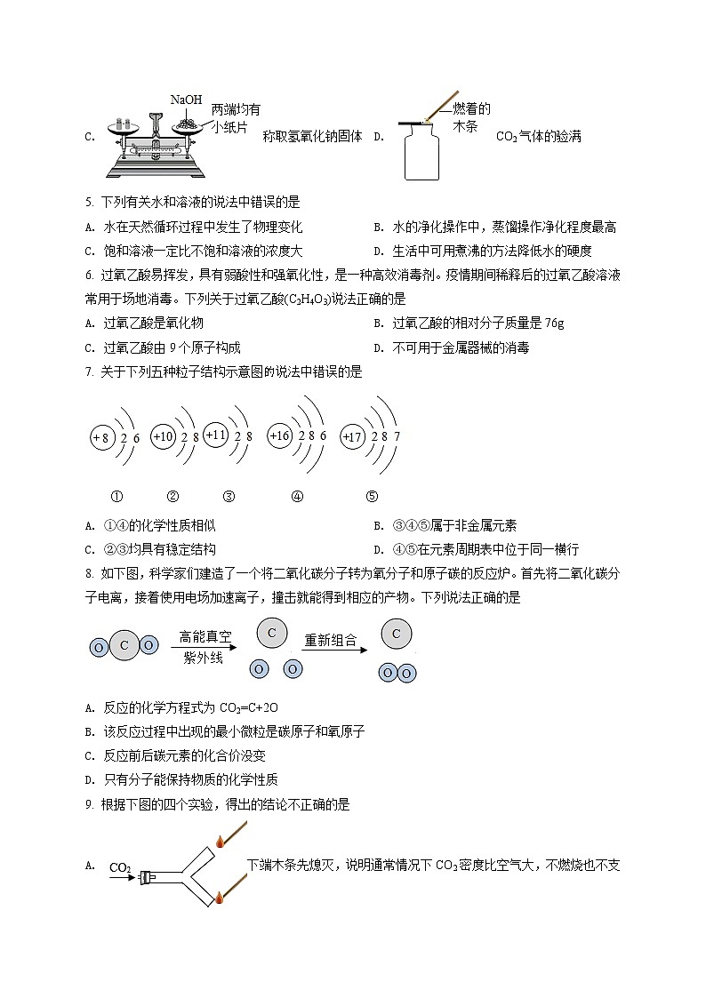 精品解析:2020年山东省烟台市福山区中考二模化学试题(解析版+原卷版)02