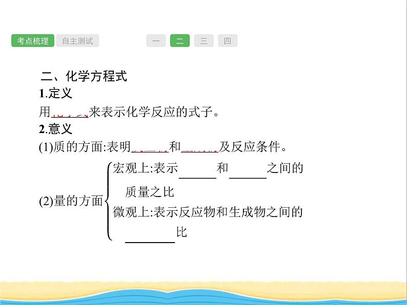 中考化学总复习优化设计专题基础知识过关第五单元化学方程式课件04