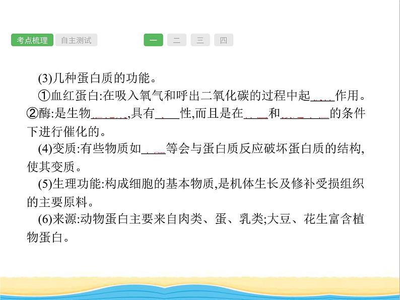 中考化学总复习优化设计专题基础知识过关第十二单元化学与生活课件第3页