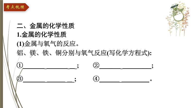 人教版中考化学一轮复习课件第八单元 金属和金属材料第7页