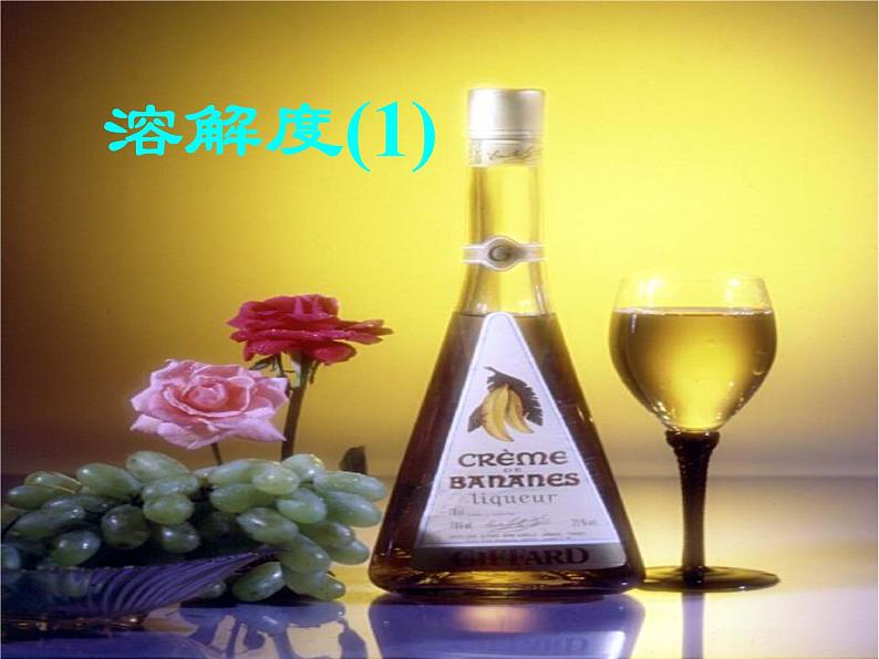 9.2溶解度课件人教版化学九年级下册01