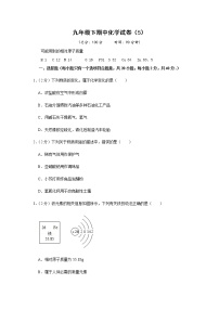 人教版初中化学九年级下册——期中化学试卷（5）【含答案解析】