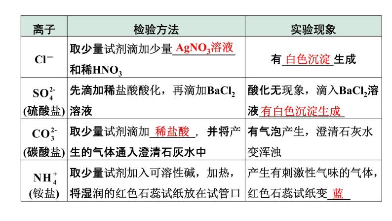 2022年陕西省中考化学一轮复习课件：主题14　物质的检验与鉴别、除杂与分离07