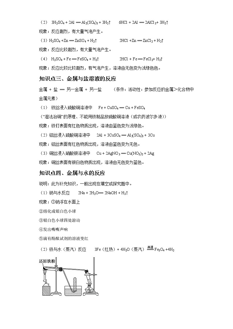 考点29金属的化学性质(解析版)-2022年化学中考一轮过关讲练(人教版)学案第2页
