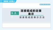 鲁教版九年级上册第二节 溶液组成的定量表示习题ppt课件