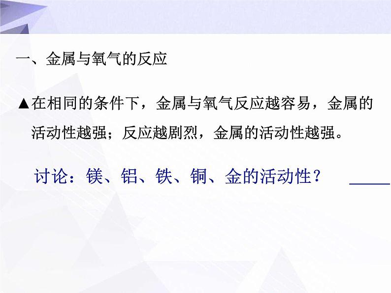 8.2 金属的化学性质 课件第5页