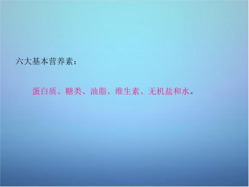 人教五四制初中化学九年级全册《第五单元 课题1 人类重要的营养物质》课件PPT05