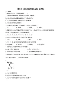 初中化学沪教版九年级下册第8章 食品中的有机化合物综合与测试达标测试