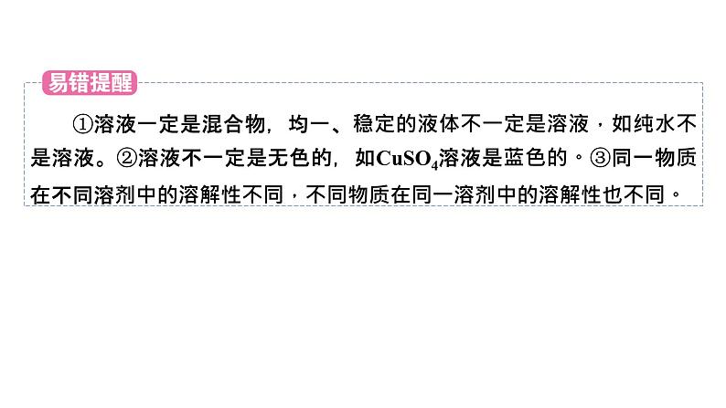 2022届中考化学综合复习 第1部分 第9单元 溶液课件PPT第6页