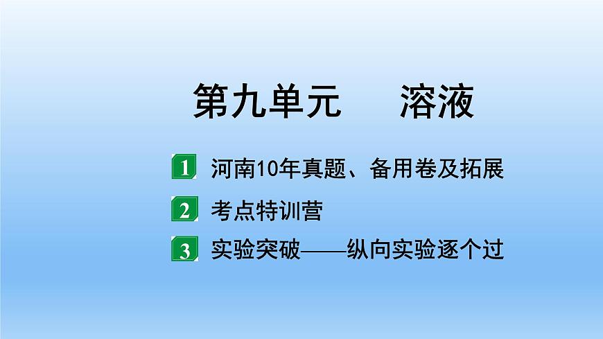 2022中考一輪單元復習 09.第九單元 溶液課件PPT第2頁