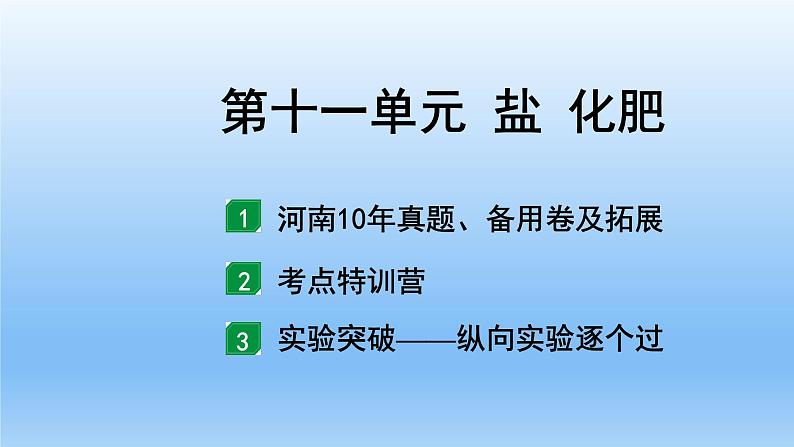 2022中考一轮单元复习 11.第十一单元 盐 化肥课件PPT第3页