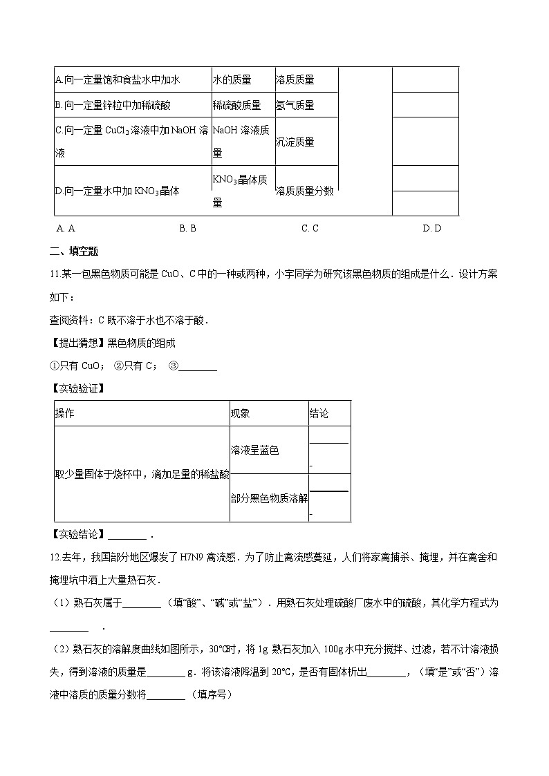 第二单元 到实验室去:探究酸和碱的化学性质 同步习题 初中化学鲁教版(五四学制)九年级全一册(2022年)第3页