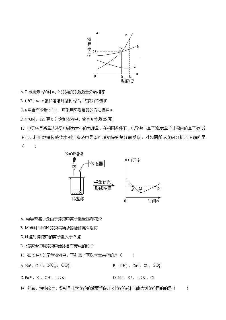 (江苏南京卷)2022年中考化学第一次模拟考试(A4考试版)第3页