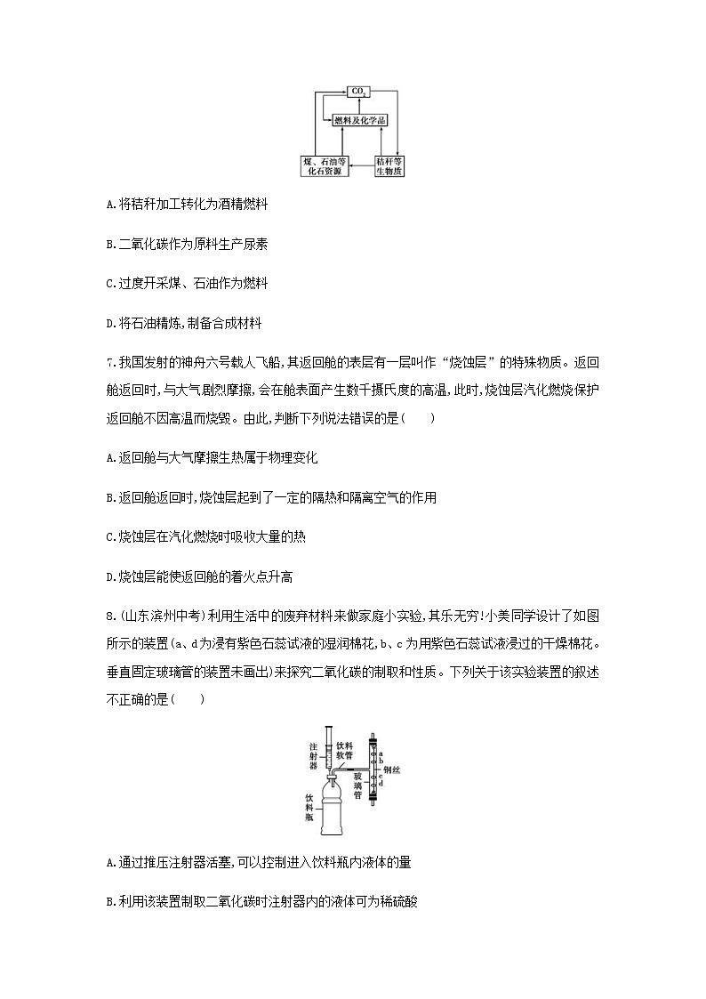 (通用版)中考化学一轮复习基础过关07《燃烧与燃料第1课时燃烧与灭火化石燃料的利用》练习(含答案)第3页